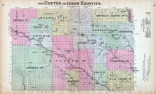 Custer and Logan Counties - Part, Nebraska State Atlas 1885